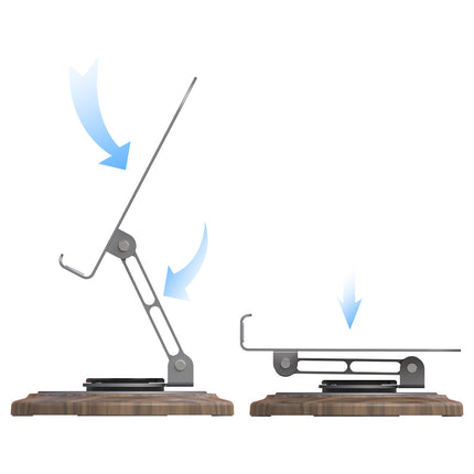DUDAO 360 degree metal phone stand stand - gray – image 3