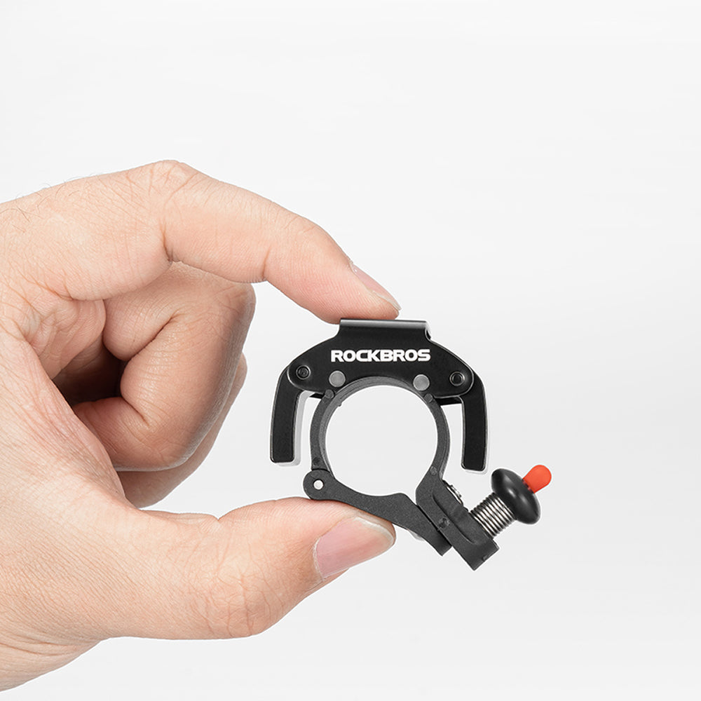 ROCKBROS C-shaped bicycle bell - black – image 4