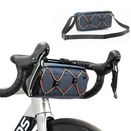 ROCKBROS Bicycle bag attached to handlebars 2.2 l - blue – image 2