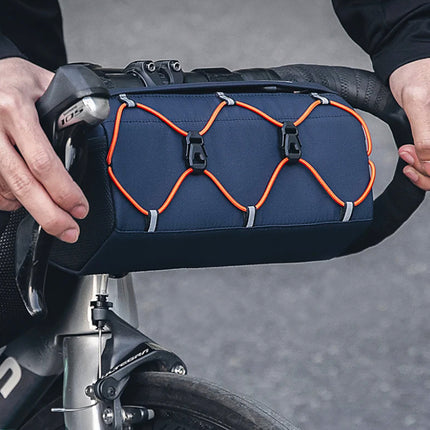 ROCKBROS Bicycle bag attached to handlebars 2.2 l - blue – image 3
