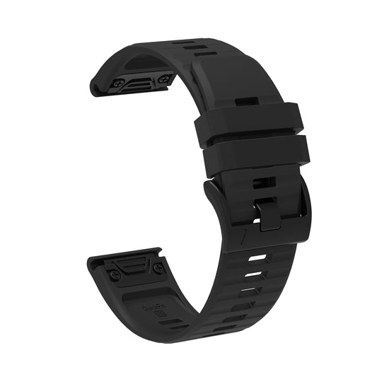 HURTEL Silicone strap for Garmin Fenix ​​3/5X/6X/7X Pro smartwatch - black