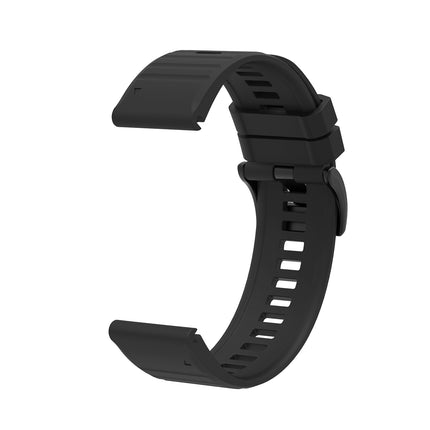 HURTEL Silicone strap for Garmin Fenix ​​3/5X/6X/7X Pro smartwatch - black – image 2