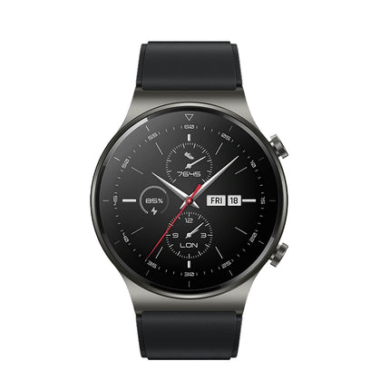 HURTEL Silicone strap for Huawei Watch GT 2/3/4/2 Pro/3 Pro/4 Pro/GT 2e 46mm - black – image 3