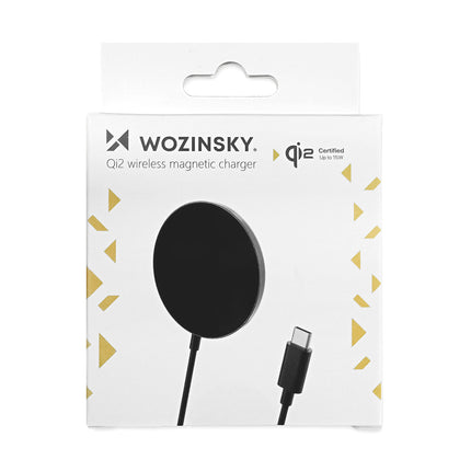 WOZINSKY Qi2 wireless magnetic inductive charger for phone 15W - black – image 4