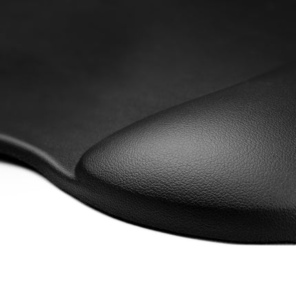WOZINSKY Ergonomic mouse and wrist pad, gel eco leather, large, non-slip - black – image 3