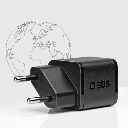 SBS Power Delivery GaN USB-C 20W wall charger - black – image 4