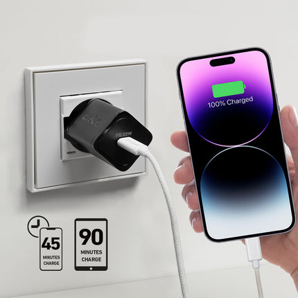 SBS Power Delivery GaN USB-C 20W wall charger - black – image 6