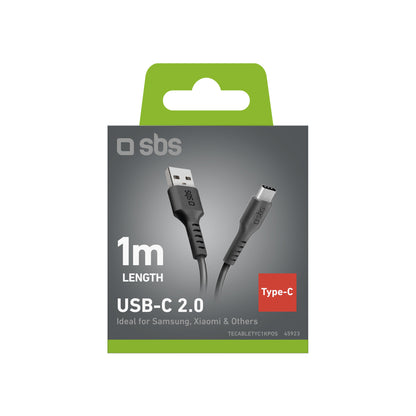 SBS USB-A - USB-C cable 1m - black – image 3