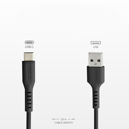 SBS USB-A - USB-C cable 1m - black – image 10