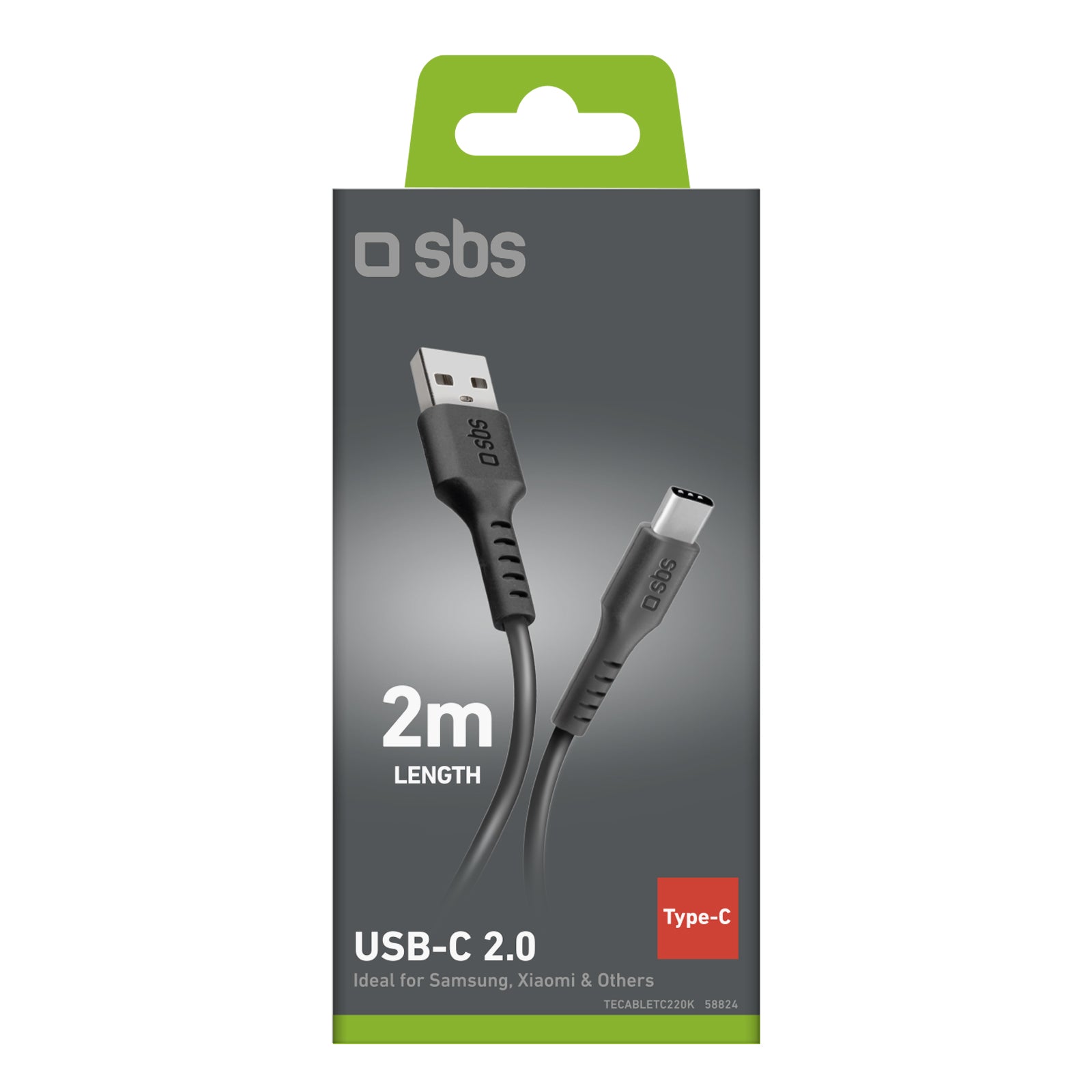 SBS USB-A - USB-C cable 1m - black – image 13