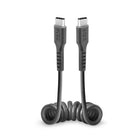 SBS USB-C spiral cable 0.5m - black