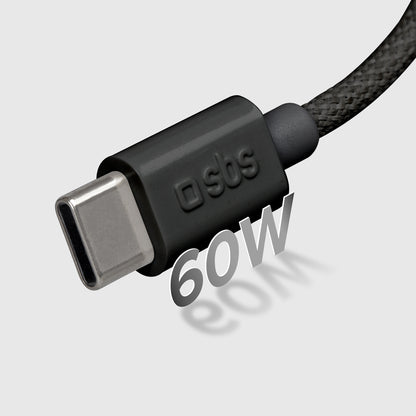 SBS Braided cable USB-C 60W 1.5m - black – image 7