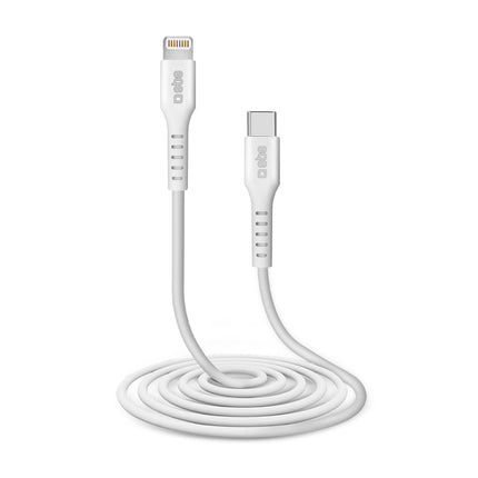 SBS USB-C - iPhone Lightning cable 2m - white – image 2