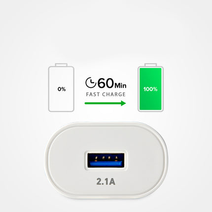 SBS USB-A 10W wall charger - white – image 5