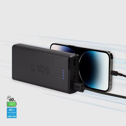 SBS Powerbank 20000 mAh USB-A USB-C - black – image 7