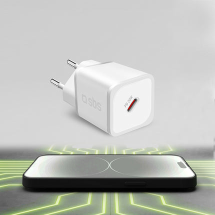 SBS GaN network charger with Power Delivery 20W - white – image 5
