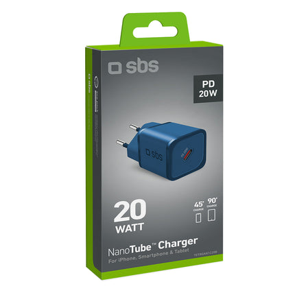 SBS GaN network charger with Power Delivery 20W - blue – image 2