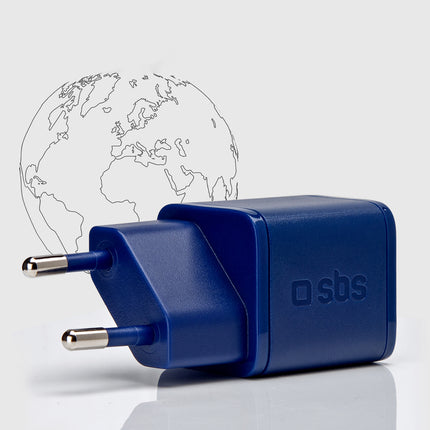 SBS GaN network charger with Power Delivery 20W - blue – image 4