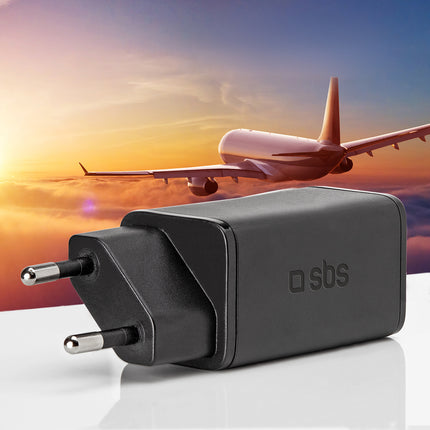 SBS GaN network charger with Power Delivery 65W - black – image 4