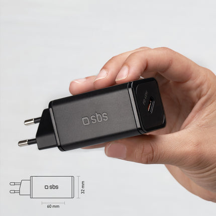 SBS GaN network charger with Power Delivery 65W - black – image 8