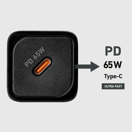 SBS GaN network charger with Power Delivery 65W - black – image 9