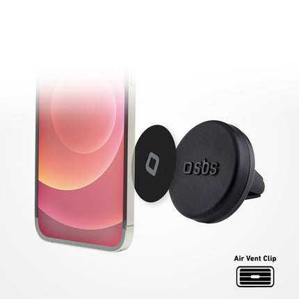SBS Magnetic car holder for smartphone, diameter 33 mm for air vent - black – image 14