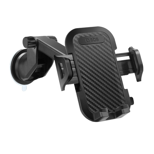 SBS Telescopic smartphone car holder with suction cup - black