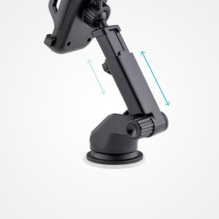 SBS Telescopic smartphone car holder with suction cup - black – image 2
