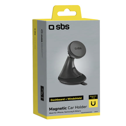 SBS MagSafe magnetic smartphone holder for dashboard and glass - black – image 2
