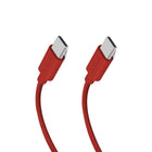 SBS Braided cable USB-C 60 W 1.5 m - red