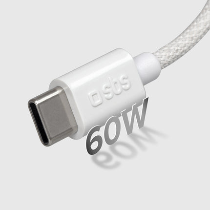 SBS Braided cable USB-C 60W 1.5m - gray – image 7