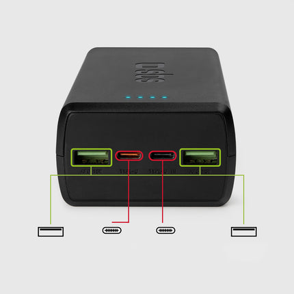 SBS Powerbank 30000 mAh USB-C USB-A - black – image 10