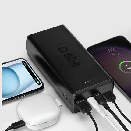 SBS Powerbank 30000 mAh USB-C USB-A - black – image 6