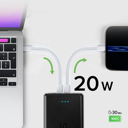 SBS Powerbank 30000 mAh USB-C USB-A - black – image 9
