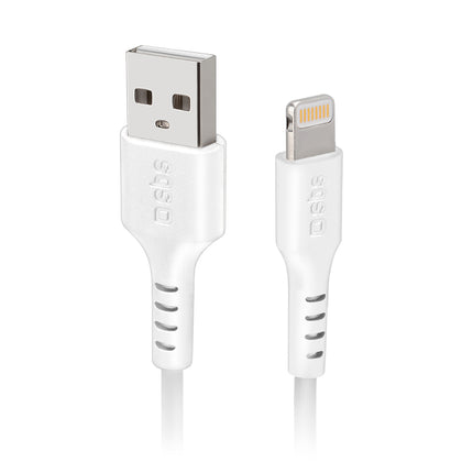 SBS USB-A - iPhone Lightning cable - white