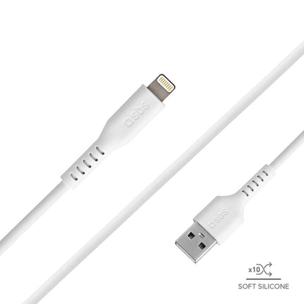 SBS USB-A - iPhone Lightning cable - white – image 4