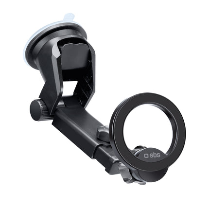 SBS MagSafe car smartphone holder for dashboard, glass - black
