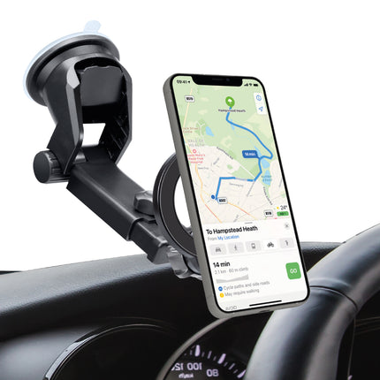 SBS MagSafe car smartphone holder for dashboard, glass - black – image 2