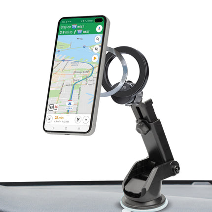 SBS MagSafe car smartphone holder for dashboard, glass - black – image 3