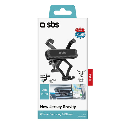 SBS Gravity car holder for smartphone - black – image 3
