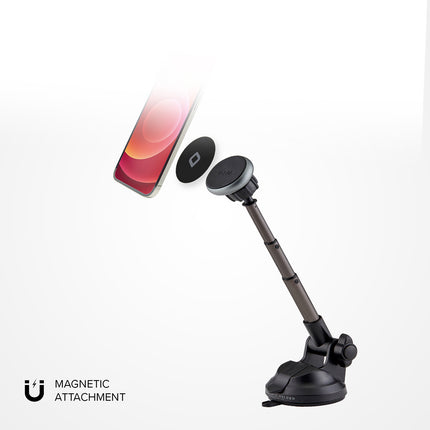 SBS MagSafe telescopic smartphone car holder - black – image 3