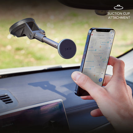 SBS MagSafe telescopic smartphone car holder - black – image 5