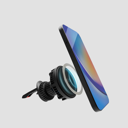 SBS Car holder for a smartphone with an inductive charger on a cooling grill - black – image 10