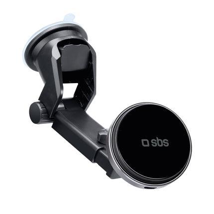 SBS Telescopic smartphone holder with MagSafe wireless charger for glass and board - black