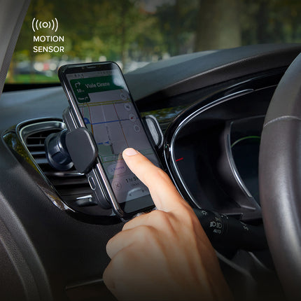 SBS Car smartphone holder with wireless charger for air vent - black – image 6