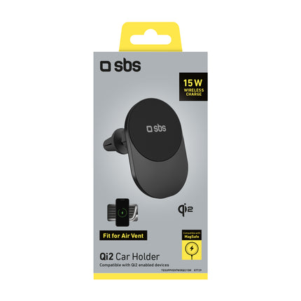SBS Car holder with MagSafe wireless charger - black – image 2