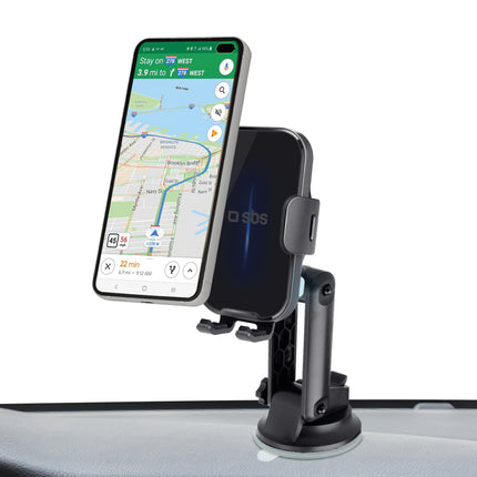 SBS Car holder with 15W wireless charger - black – image 3