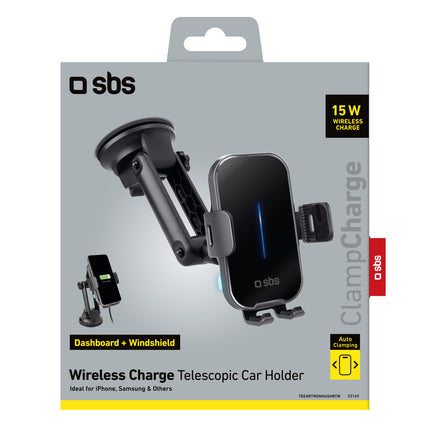 SBS Car holder with 15W wireless charger - black – image 6