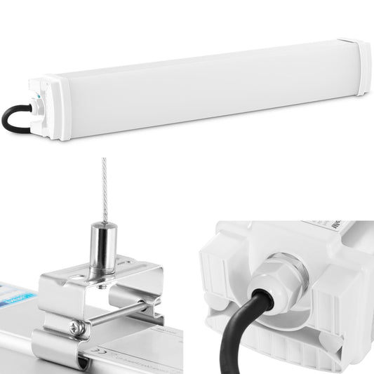 WIESENFIELD LED lamp waterproof protective lamp for workshop IP65 2200 lm 60 cm 20 W