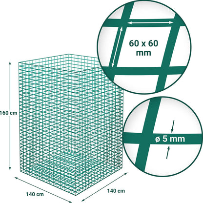WIESENFIELD Hay net in bales for feeding horses, mesh size 45 x 45 mm 1.4 x 1.4 x 1.6 m – image 9